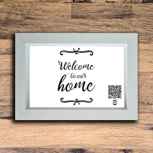 "Welcome To Our Home" Photo Frame | White |  Landscape