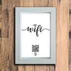 "WiFi" Photo Frame | White | Portrait