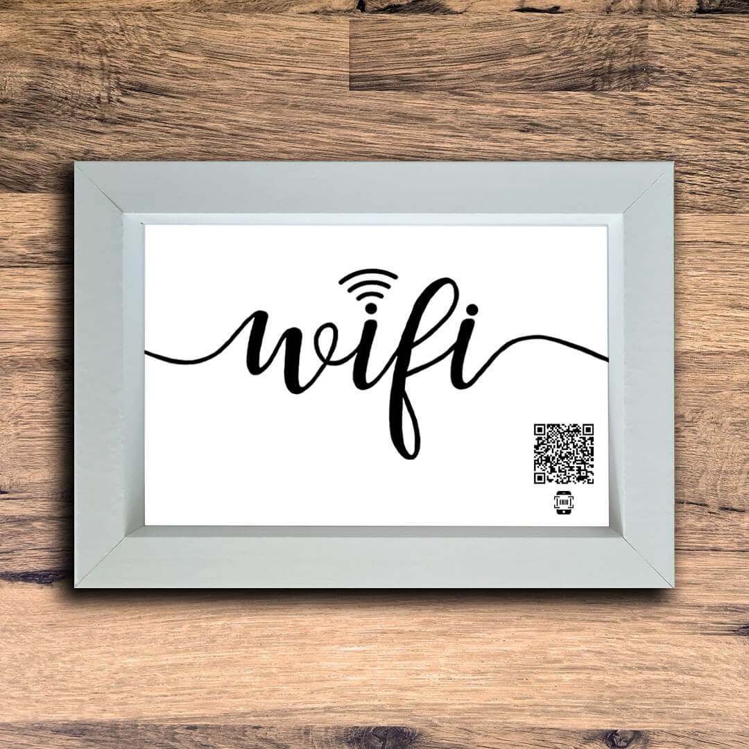 "WiFi" Photo Frame | White | Landscape