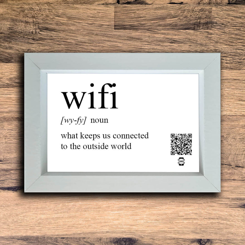 WiFi Definition Photo Frame | White | Landscape