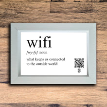 Load image into Gallery viewer, WiFi Definition Photo Frame | White | Landscape