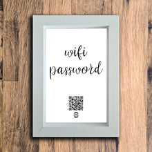 Load image into Gallery viewer, &quot;WiFi Password&quot; Photo Frame | White | Portrait