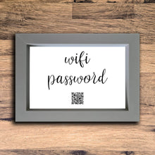 Load image into Gallery viewer, &quot;WiFi Password&quot; Photo Frame | Grey | Landscape