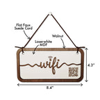 "wifi" hanging plaque