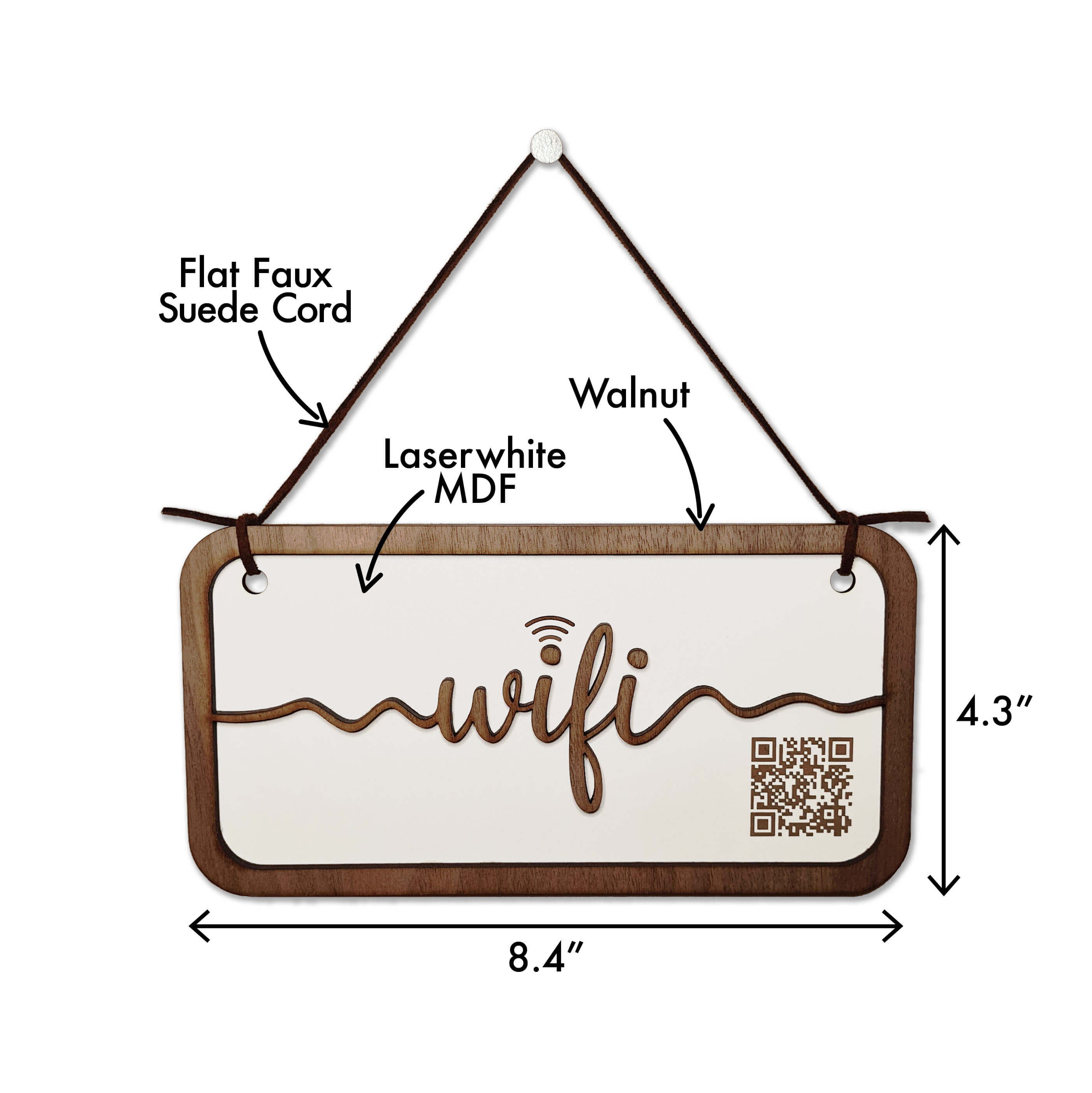 "wifi" hanging plaque