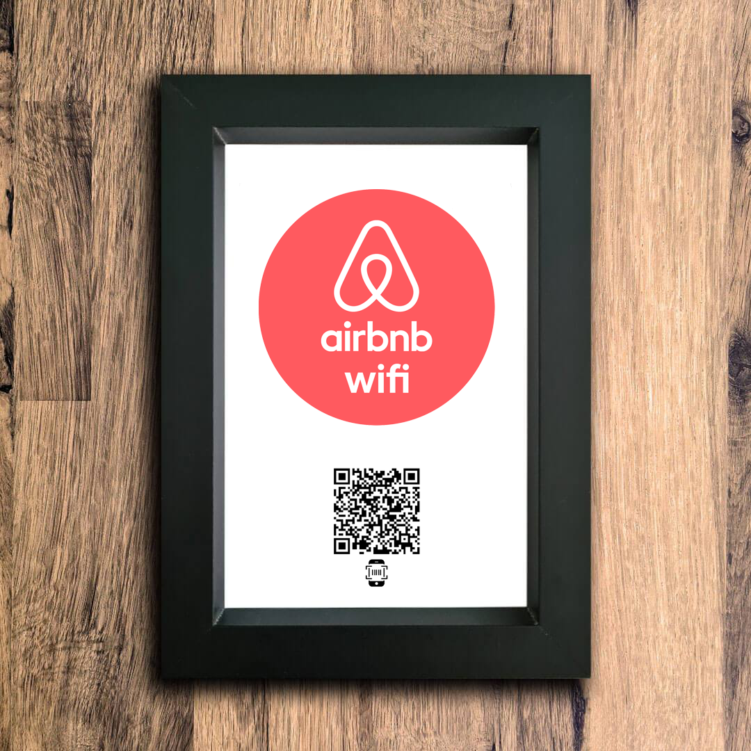 "airbnb wifi" photo frame