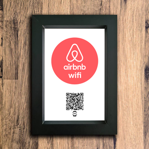 "airbnb wifi" photo frame