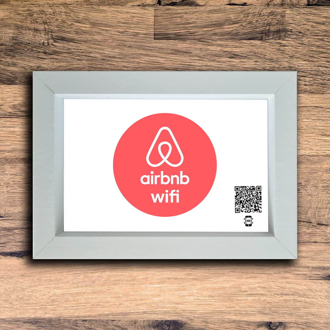 "airbnb wifi" photo frame