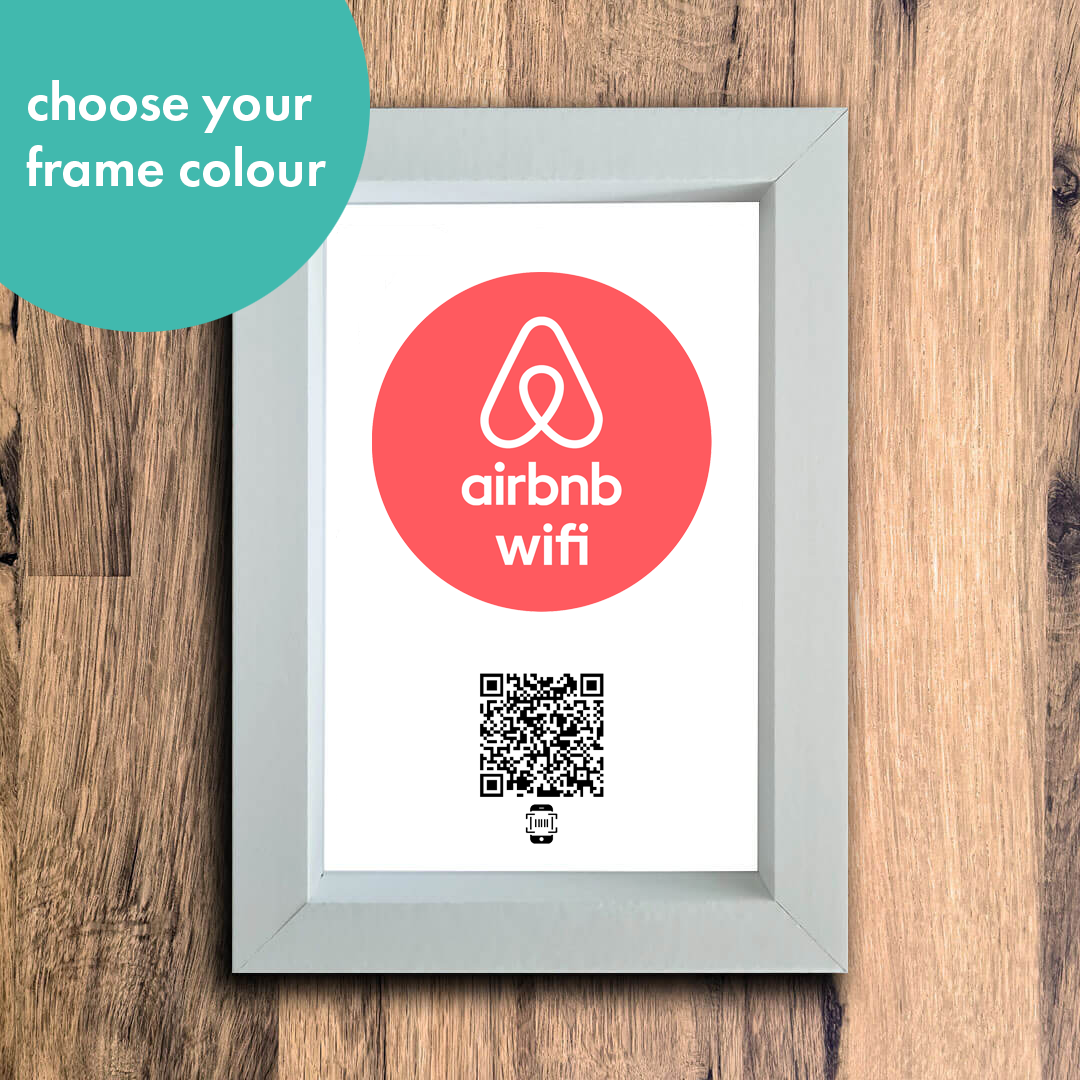 "airbnb wifi" photo frame