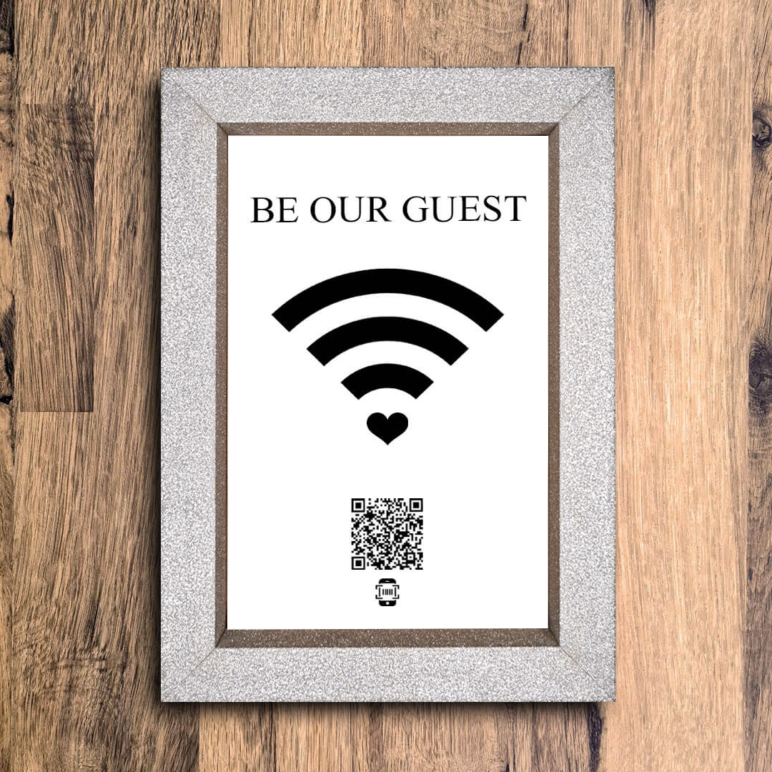 "be our guest" photo frame
