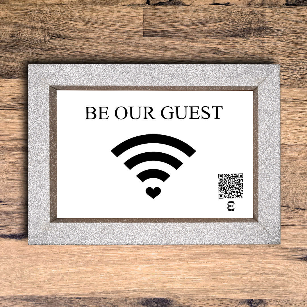 "be our guest" photo frame