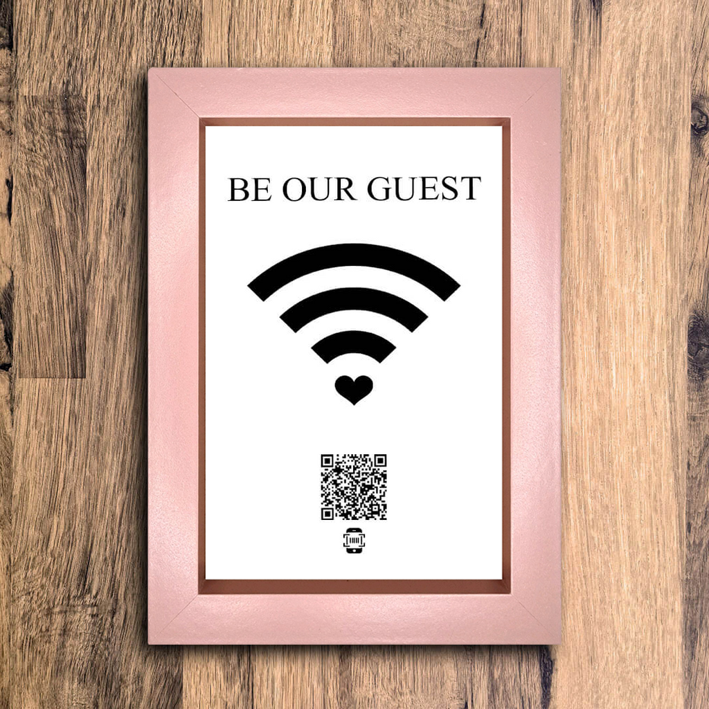 "be our guest" photo frame