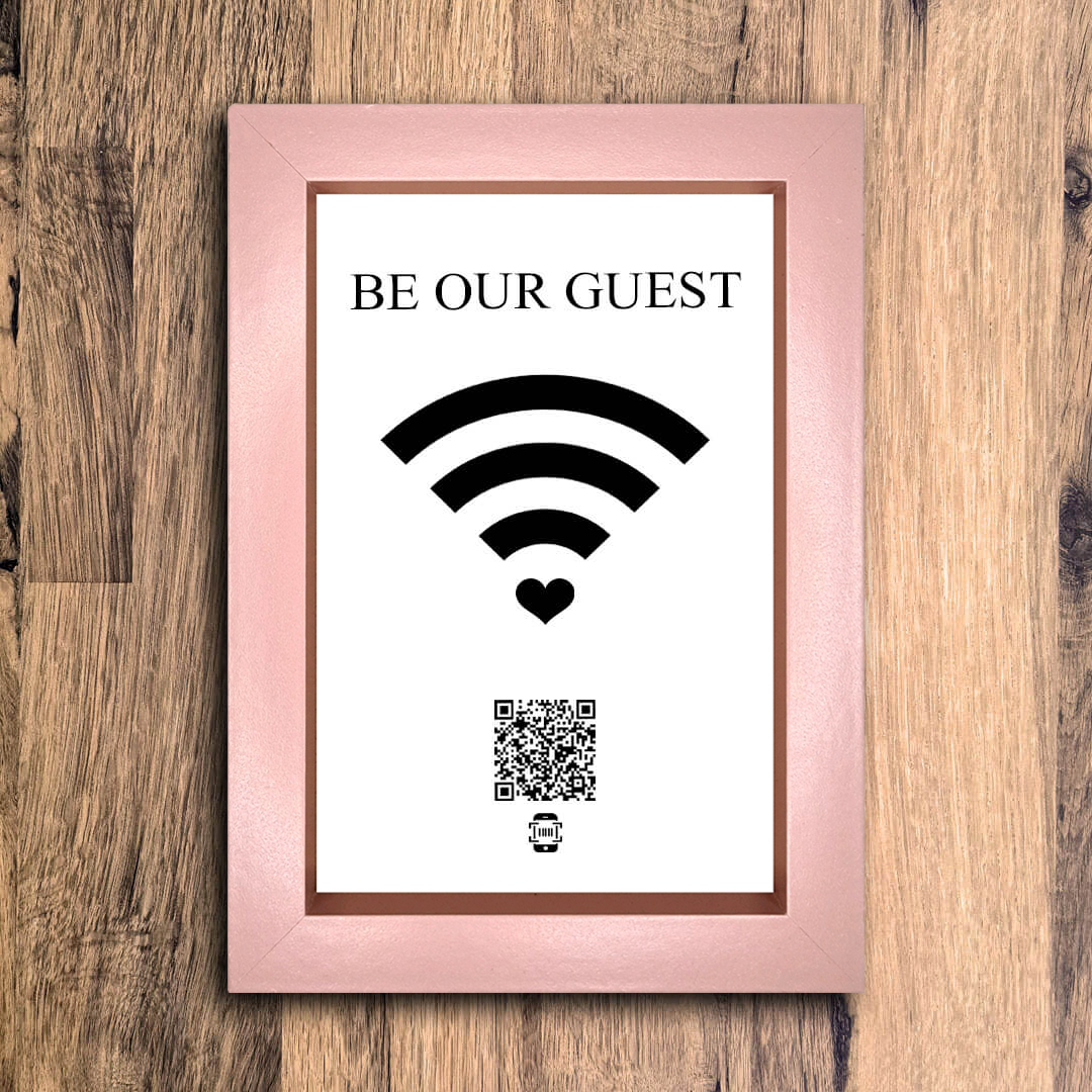 "be our guest" photo frame