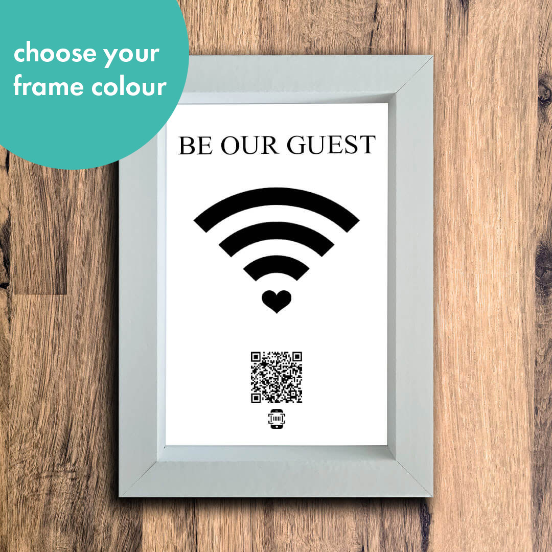 "be our guest" photo frame