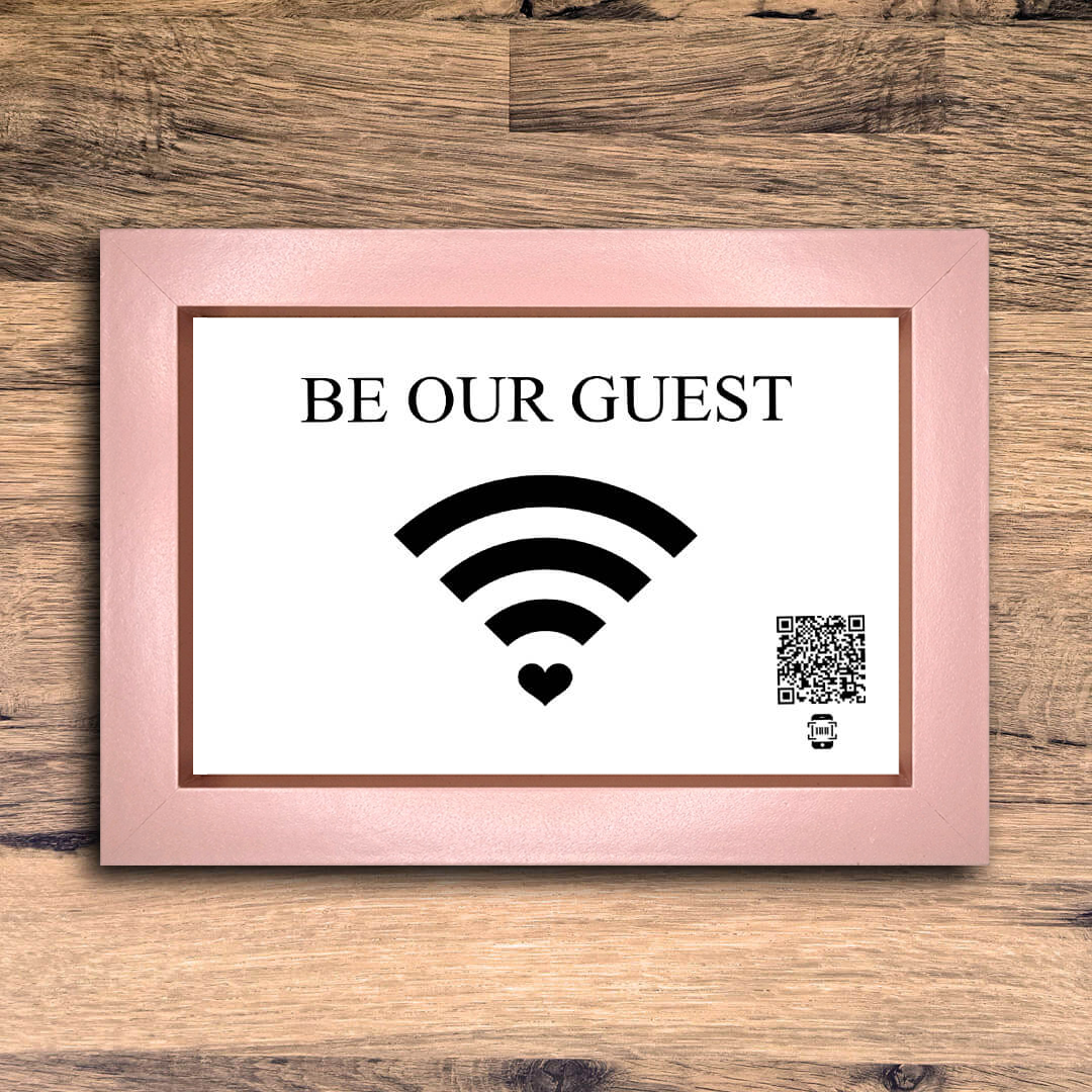 "be our guest" photo frame
