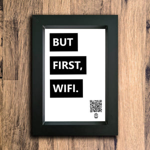 But First, WiFi Photo Frame | Black | Portrait