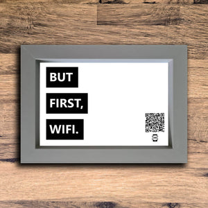 But First, WiFi Photo Frame | Grey | Landscape