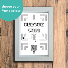 Load image into Gallery viewer, &quot;unlock wifi&quot; photo frame
