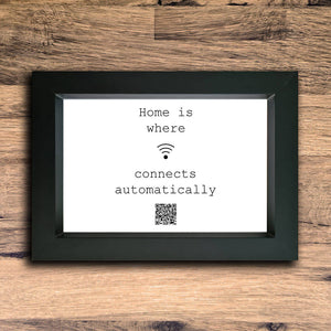 "Connects Automatically" Photo Frame | Black | Landscape
