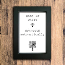 Load image into Gallery viewer, &quot;Connects Automatically&quot; Photo Frame | Black | Portrait