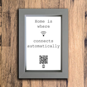 "Connects Automatically" Photo Frame | Grey | Portrait