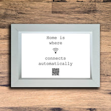 Load image into Gallery viewer, &quot;Connects Automatically&quot; Photo Frame | White | Landscape