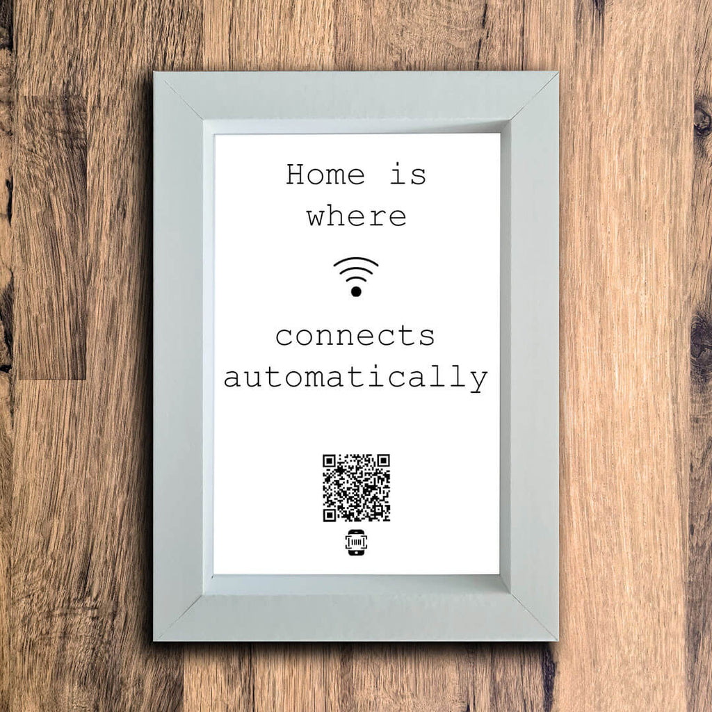 "Connects Automatically" Photo Frame | White | Portrait