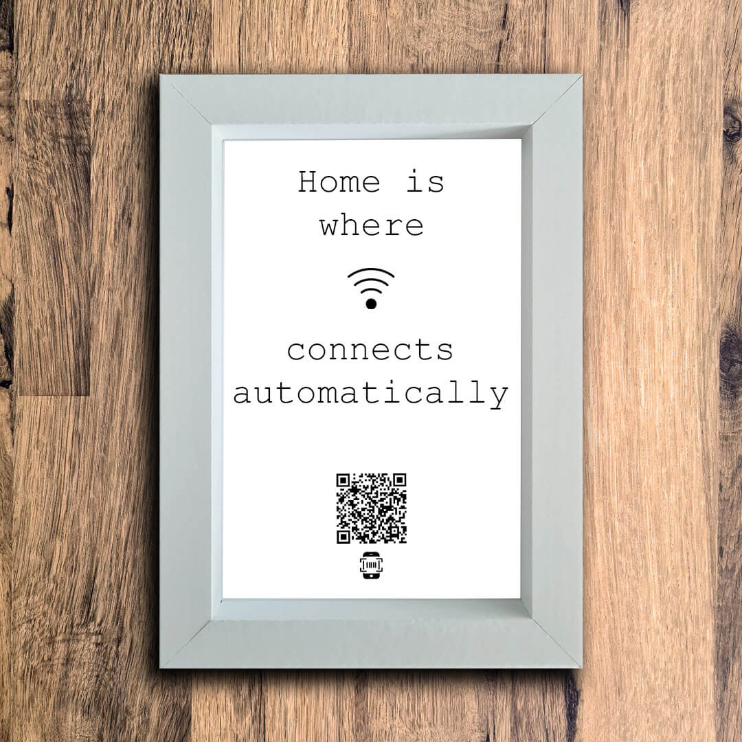 "Connects Automatically" Photo Frame | White | Portrait