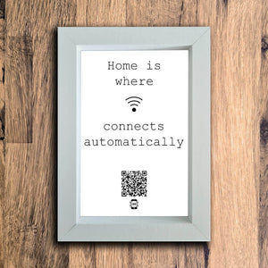 "Connects Automatically" Photo Frame | White | Portrait