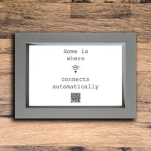 Load image into Gallery viewer, &quot;Connects Automatically&quot; Photo Frame | Grey | Landscape