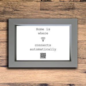 "Connects Automatically" Photo Frame | Grey | Landscape