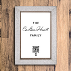 "personalised family name" photo frame