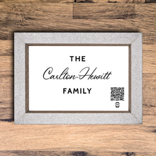 Load image into Gallery viewer, &quot;personalised family name&quot; photo frame