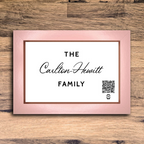 "personalised family name" photo frame