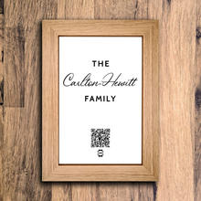 Load image into Gallery viewer, &quot;personalised family name&quot; photo frame
