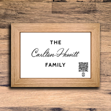 Load image into Gallery viewer, &quot;personalised family name&quot; photo frame