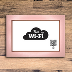 "free wifi" photo frame