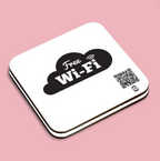 "free wifi" coaster