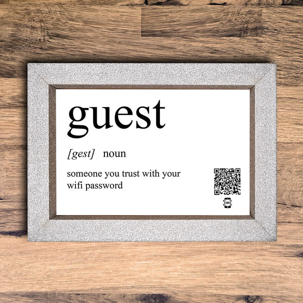 "guest definition" photo frame