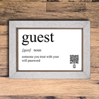 "guest definition" photo frame