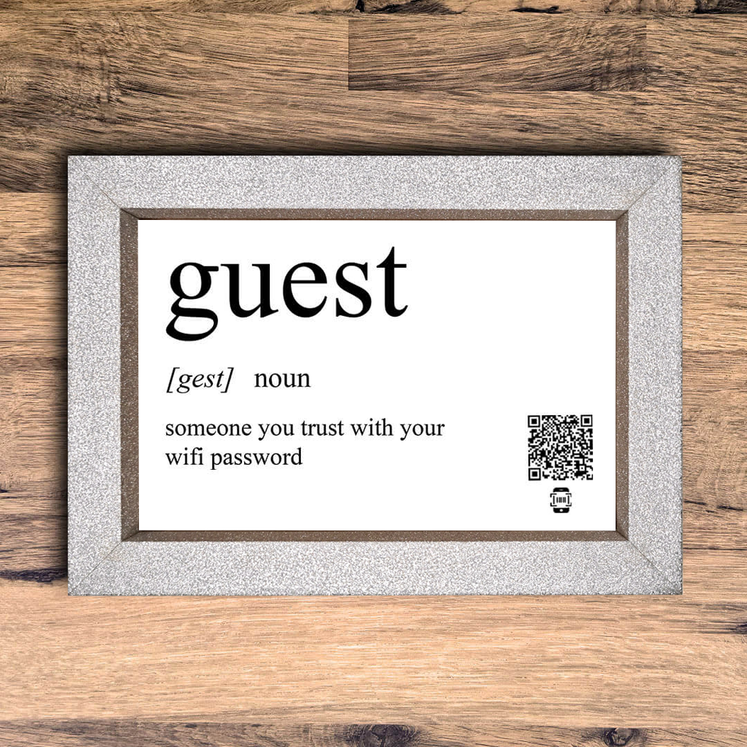 "guest definition" photo frame