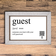 Load image into Gallery viewer, &quot;guest definition&quot; photo frame