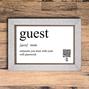"guest definition" photo frame