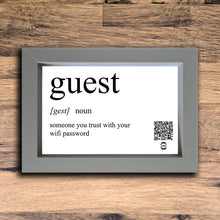 Load image into Gallery viewer, Guest Definition Photo Frame | Grey | Landscape