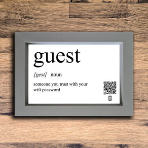 Guest Definition Photo Frame | Grey | Landscape