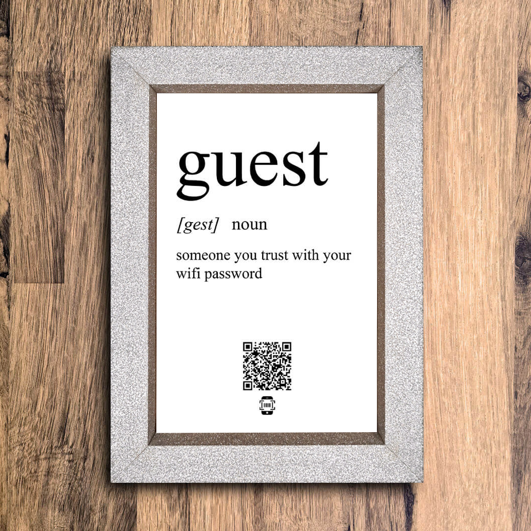 "guest definition" photo frame