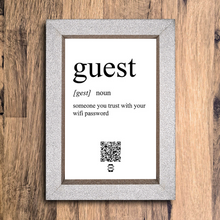 Load image into Gallery viewer, &quot;guest definition&quot; photo frame