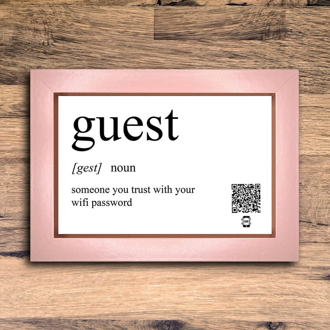 "guest definition" photo frame