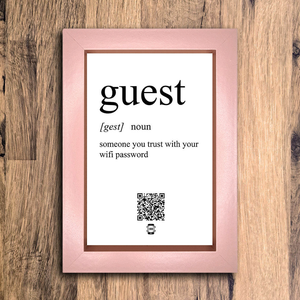 "guest definition" photo frame