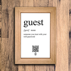 "guest definition" photo frame